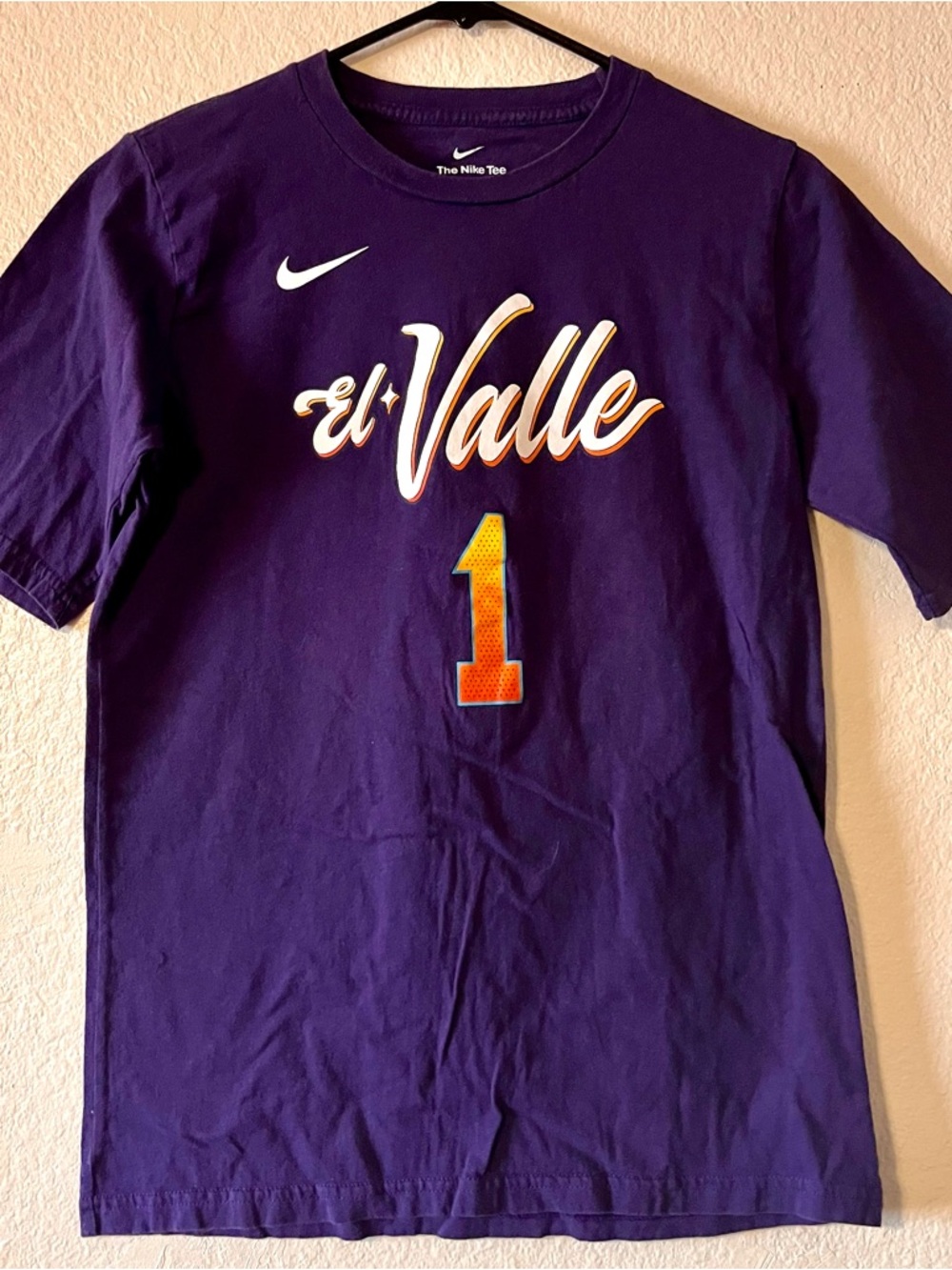 Youth Nike NBA Phx Suns ‘El Valle’ Booker Shirt (XL)